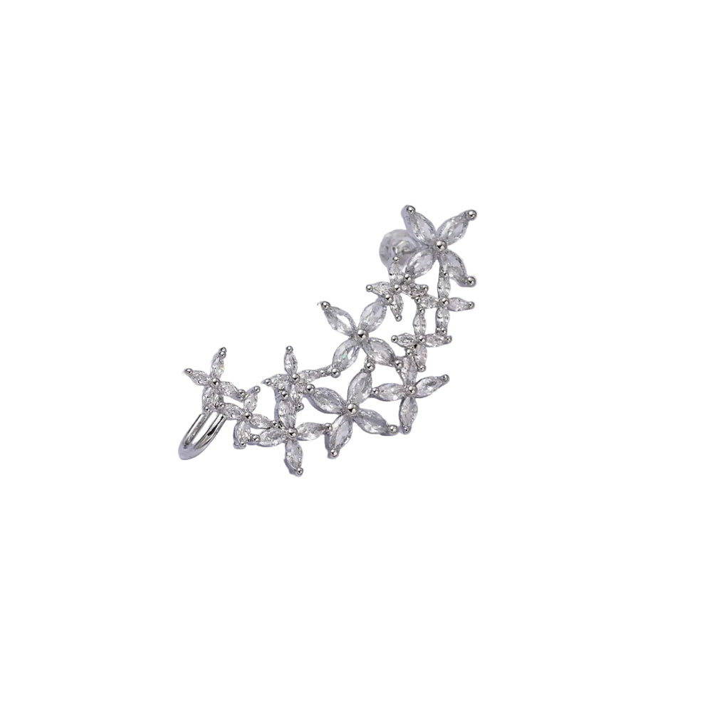 MIKALAH DIAMOND CUFF STUD EARRINGS