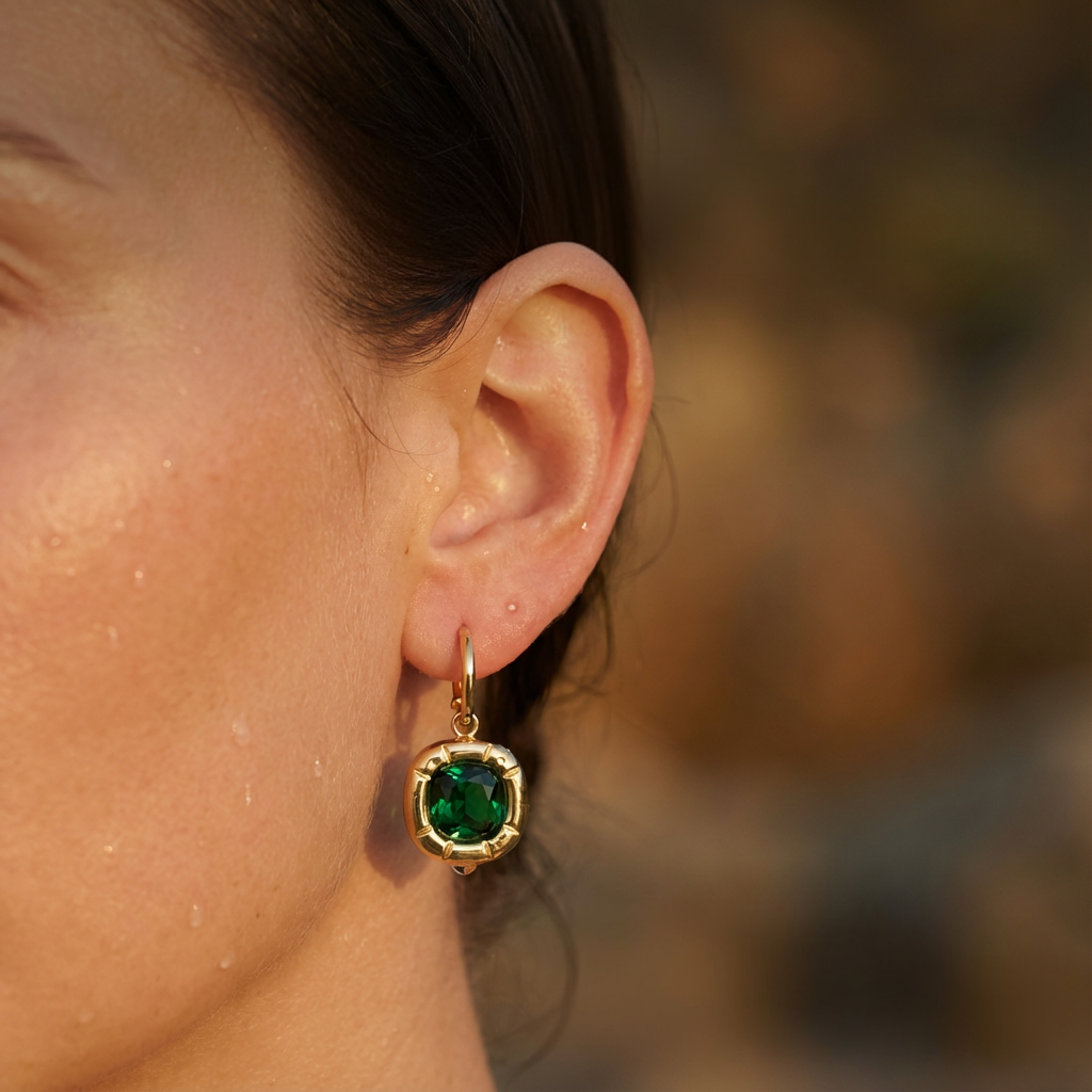 MEADOW EMERALD EARRINGS