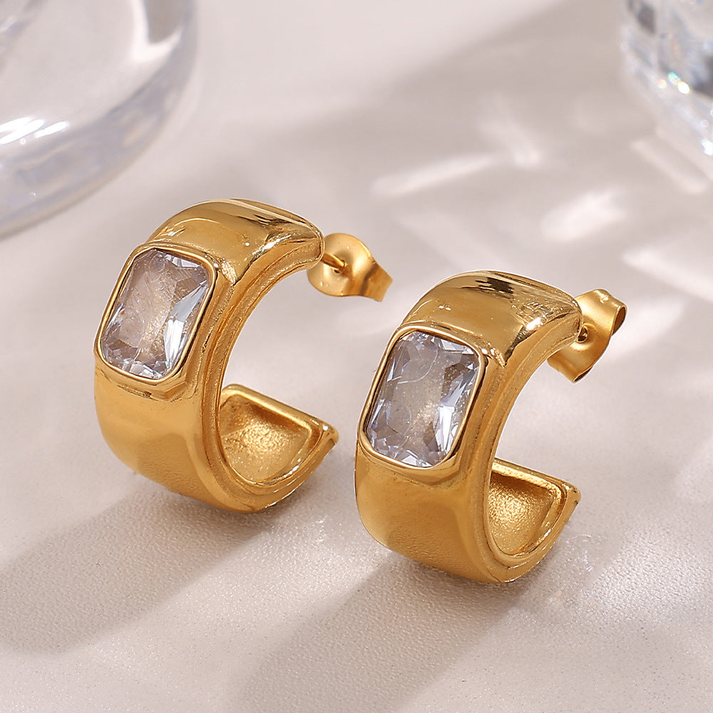 MELIA HUGGIE EARRINGS