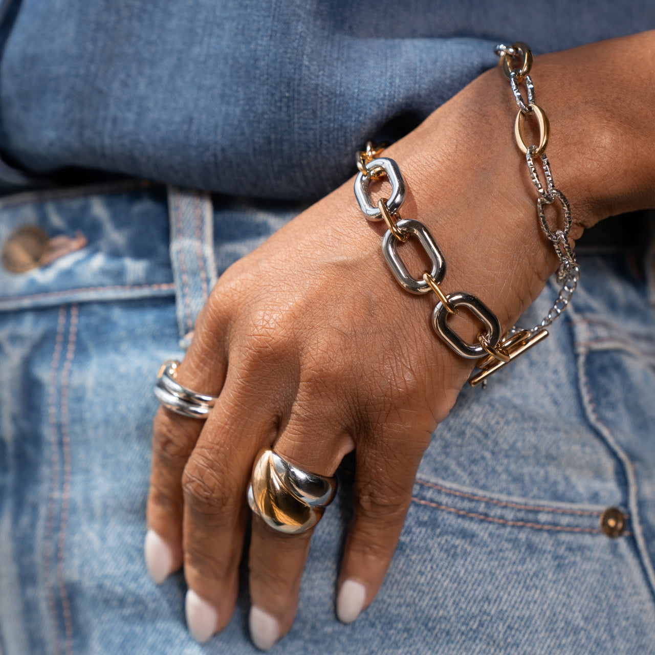HARPER MIXED METAL BRACELET