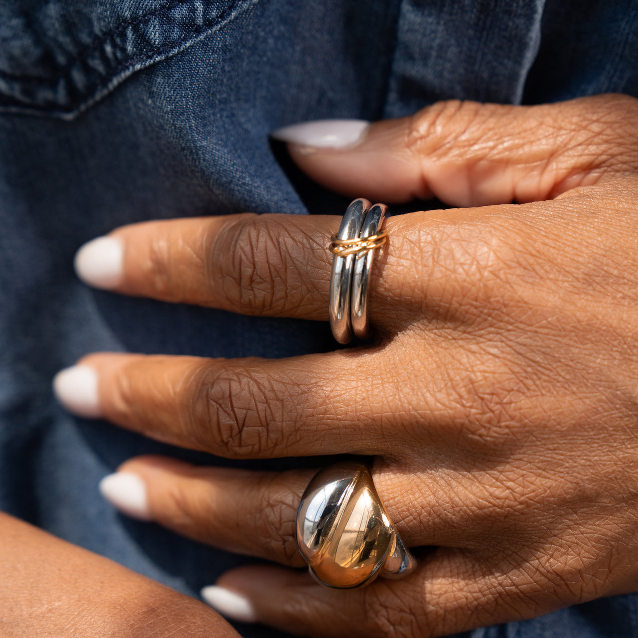 PAULA MIXED METAL RING