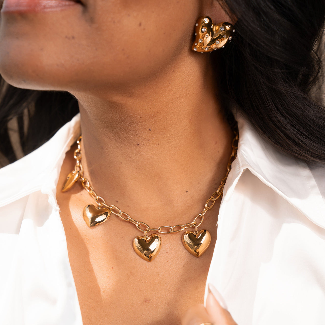 CHERI HEART CHARM NECKLACE