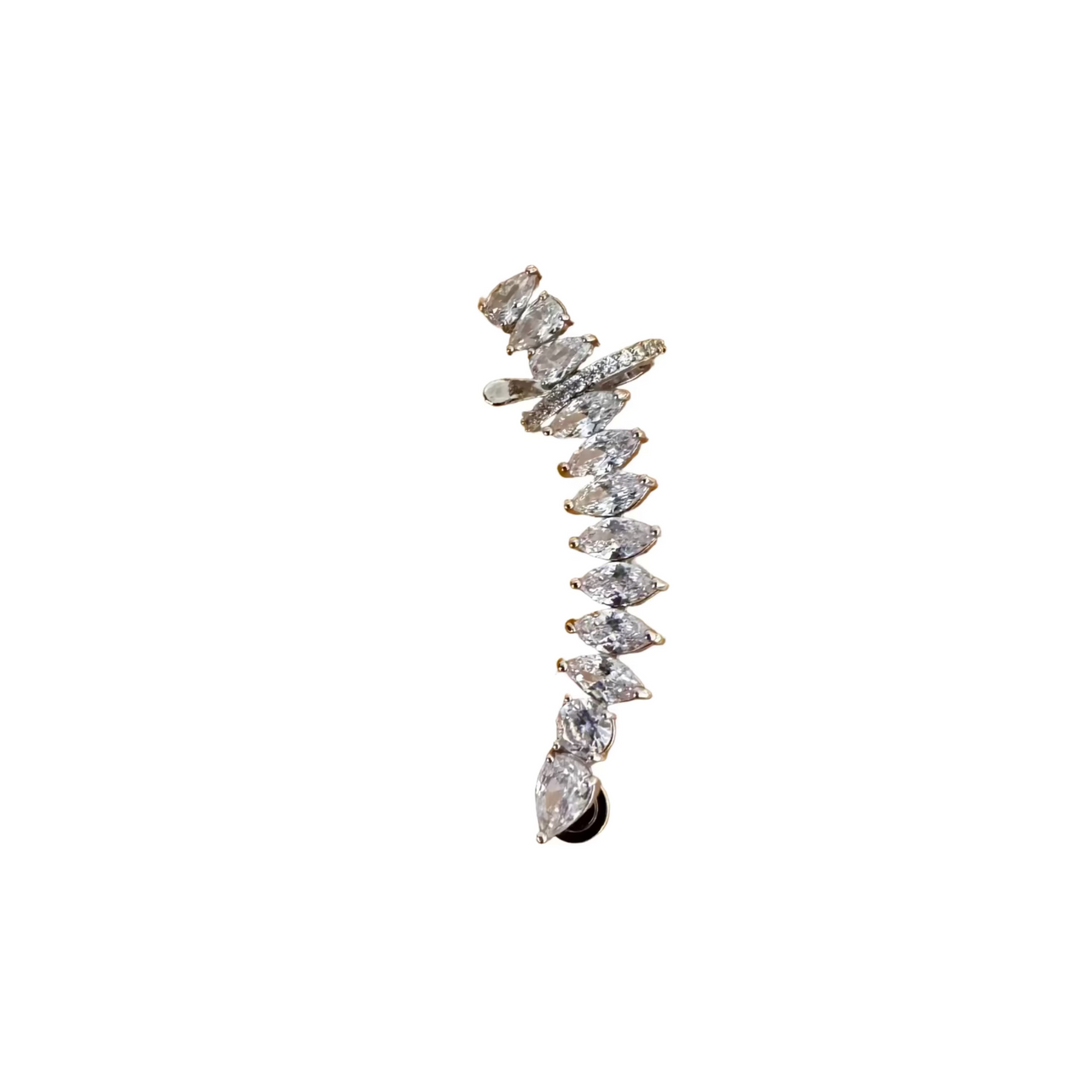 DELILAH DIAMOND CUFF STUD EARRINGS