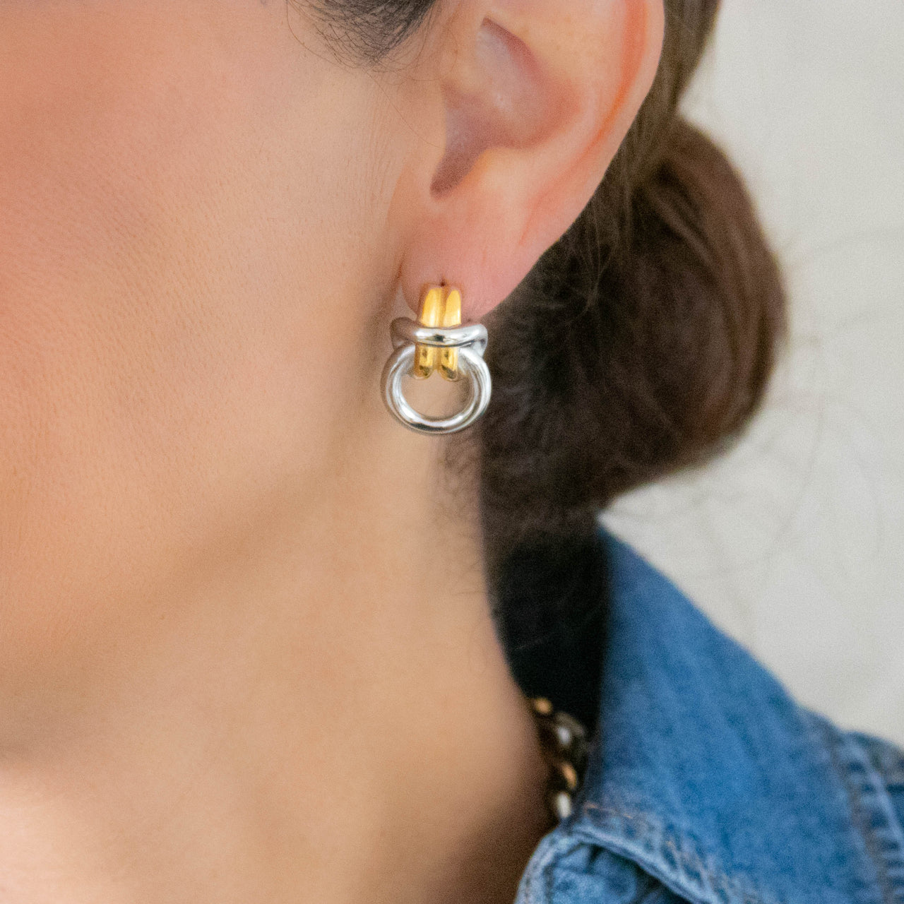 KINSLEY MIXED METAL EARRINGS