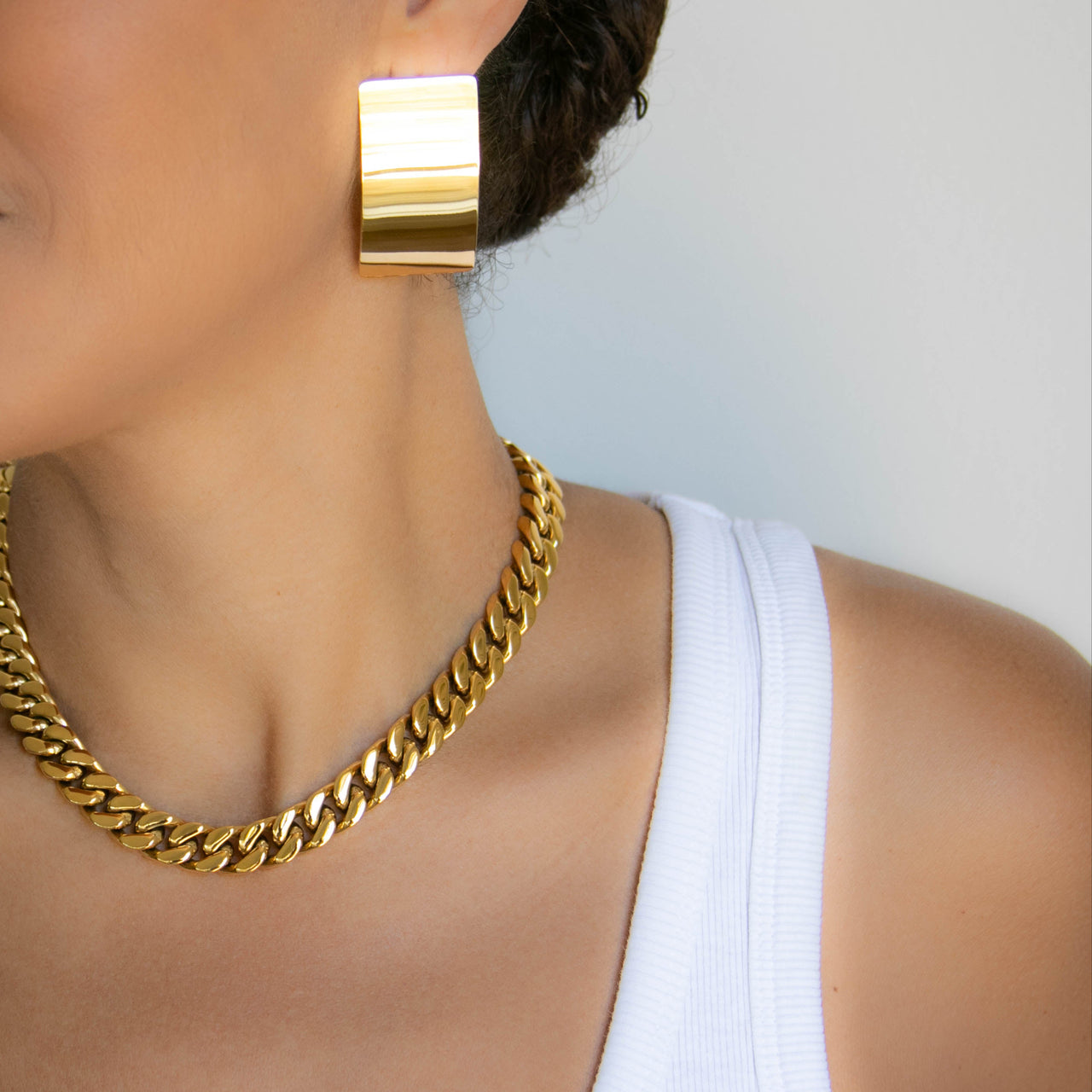 LILA CUBAN LINK CHAIN