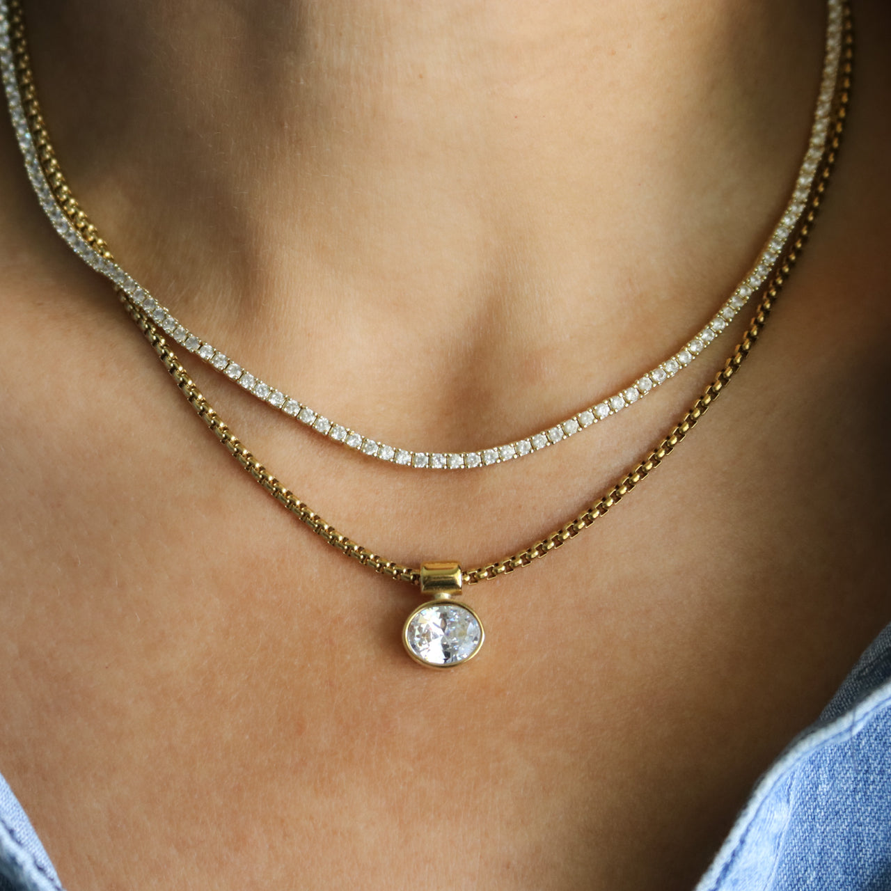 CHASE CRYSTAL NECKLACE