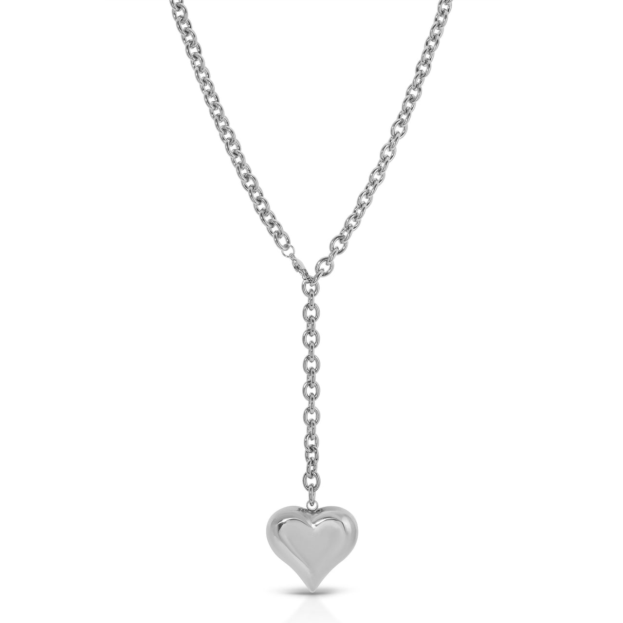 DILAN LARIAT NECKLACE (silver)